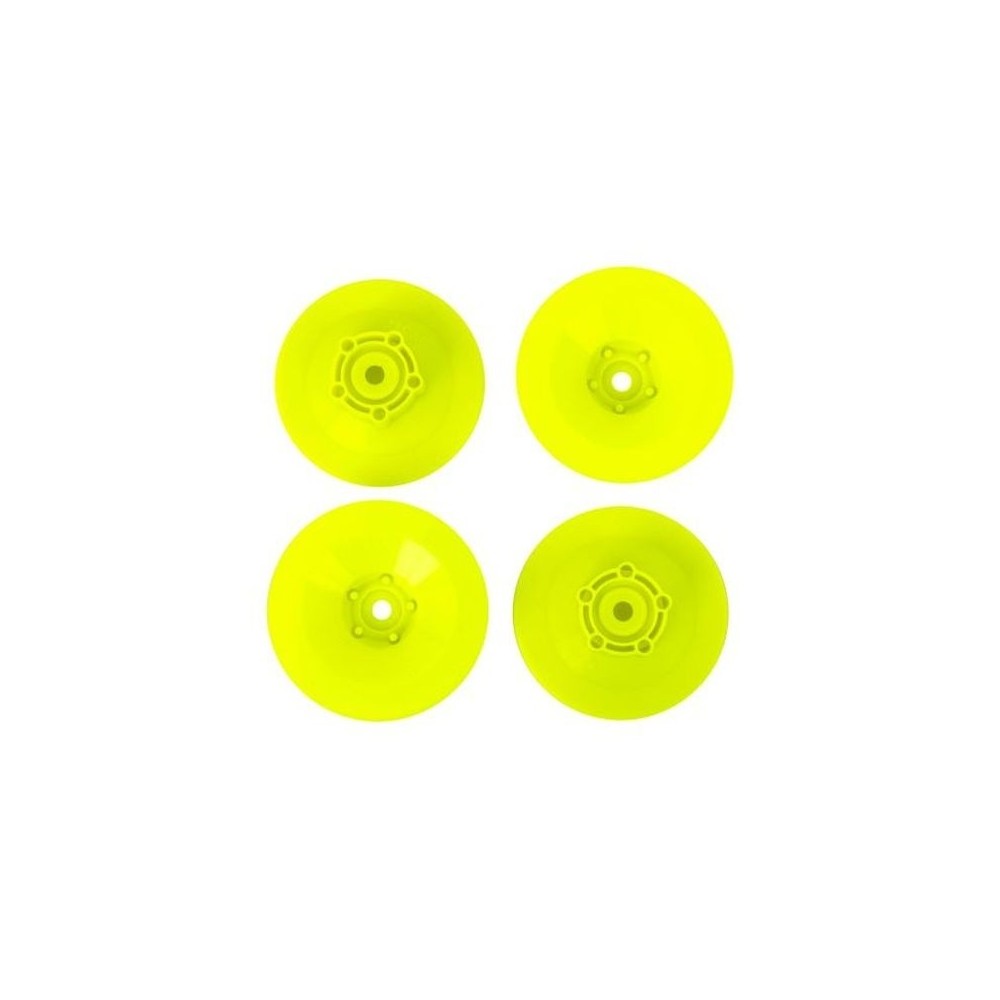 Discos rueda amarillo Traxxas cuatro piezas TRX10457-YLW