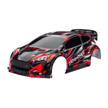 Carrocería Ford Fiesta ST Rally Brushless roja Traxxas TRX7418-RED