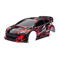 Carrocería Ford Fiesta ST Rally Brushless roja Traxxas TRX7418-RED