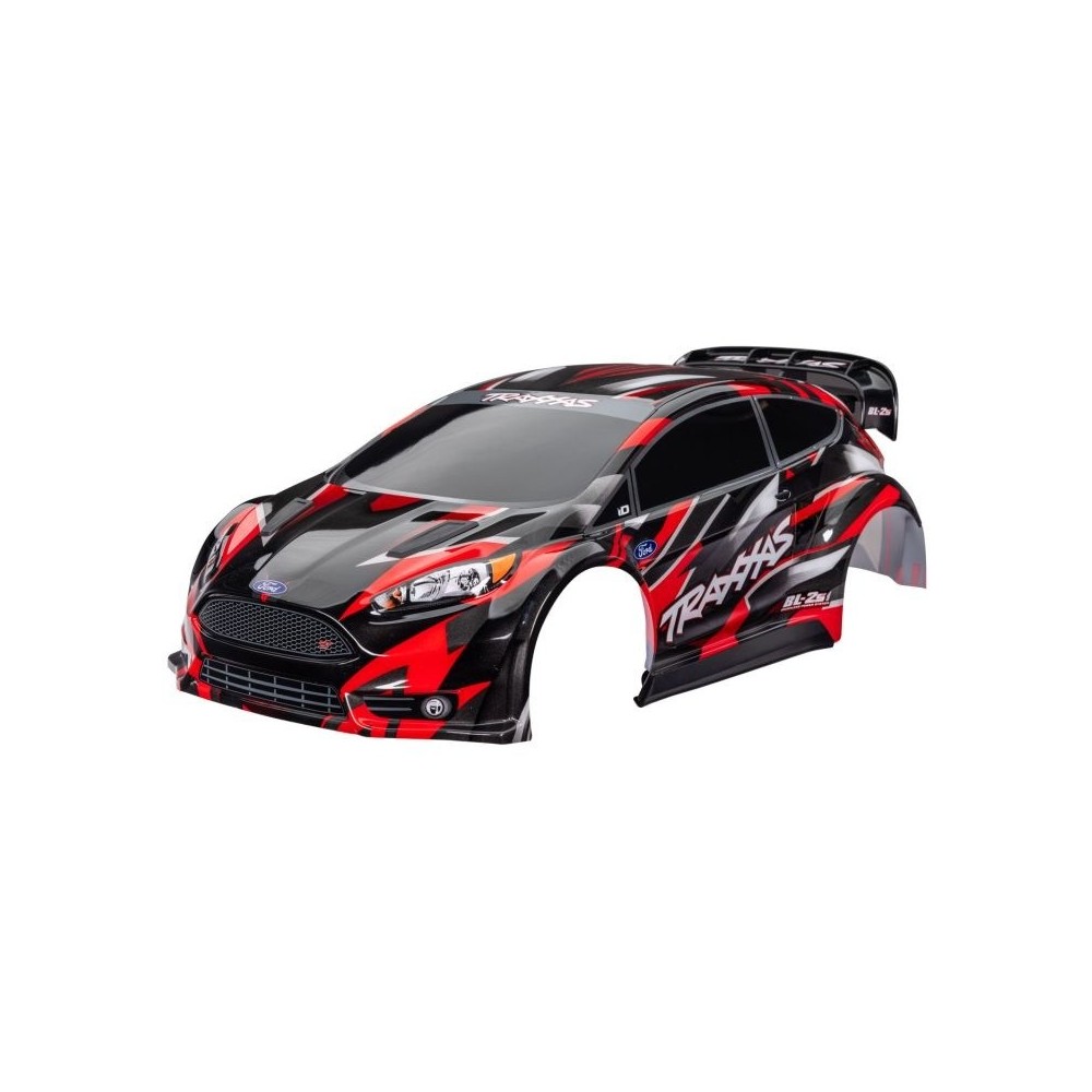 Carrocería Ford Fiesta ST Rally Brushless roja Traxxas TRX7418-RED
