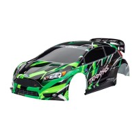 Carrocería Ford Fiesta Rally VXL verde Traxxas