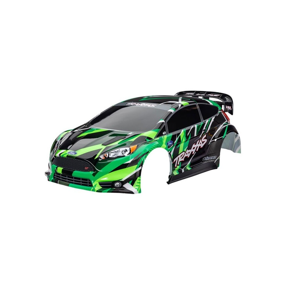 Carrocería Ford Fiesta Rally VXL verde Traxxas Carrocería Ford Fiesta Rally VXL verde Traxxas