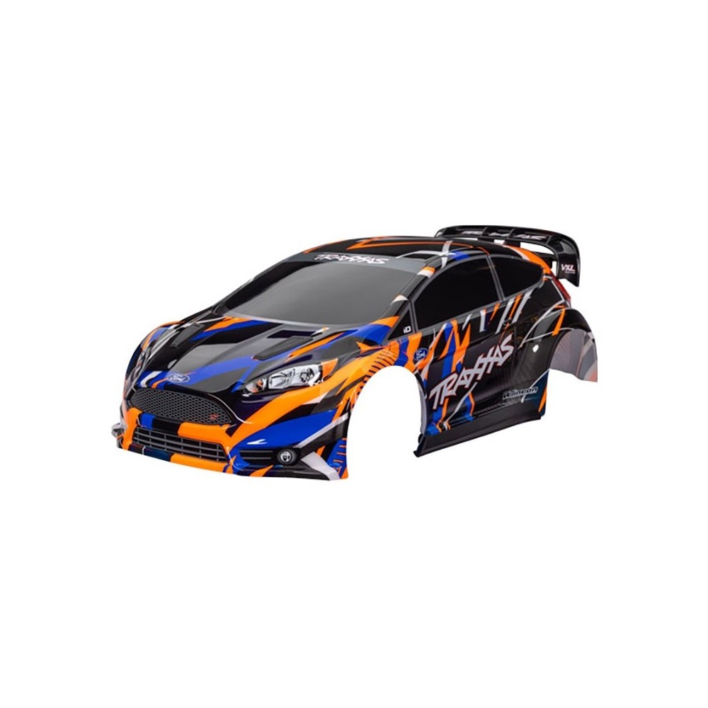 Carrocería Ford Fiesta Rally VXL naranja Traxxas Carrocería Ford Fiesta Rally VXL naranja Traxxas