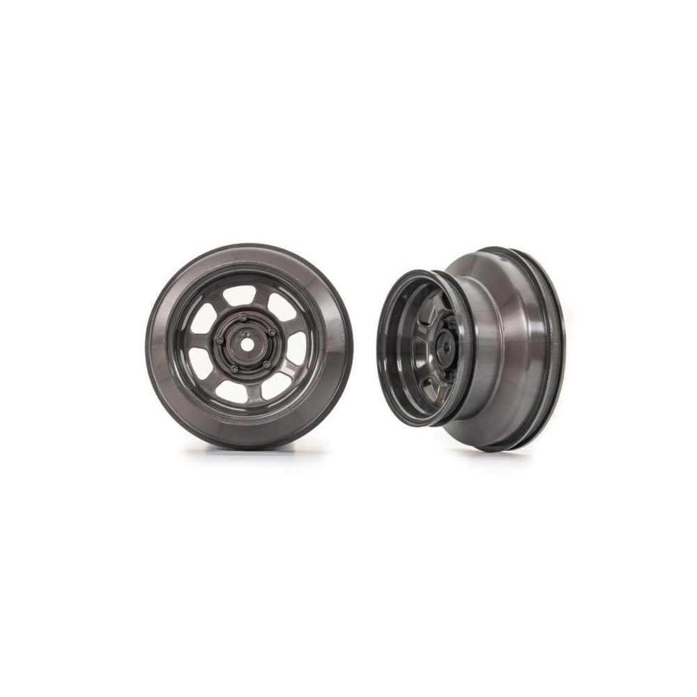 Ruedas dirt oval gris grafito dual Traxxas TRX10471