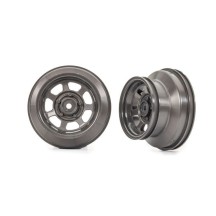Ruedas dirt oval gris grafito dual Traxxas TRX10472