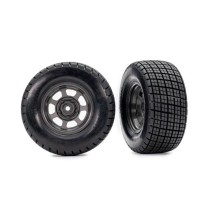 Ruedas montadas Hoosier dirt oval gris Traxxas TRX10474