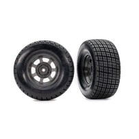 Ruedas montadas Hoosier dirt oval gris Traxxas TRX10474