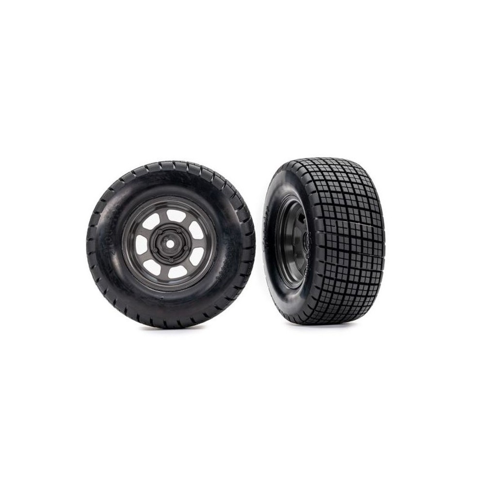 Ruedas montadas Hoosier dirt oval gris Traxxas TRX10474 Ruedas montadas Hoosier dirt oval gris Traxxas TRX10474