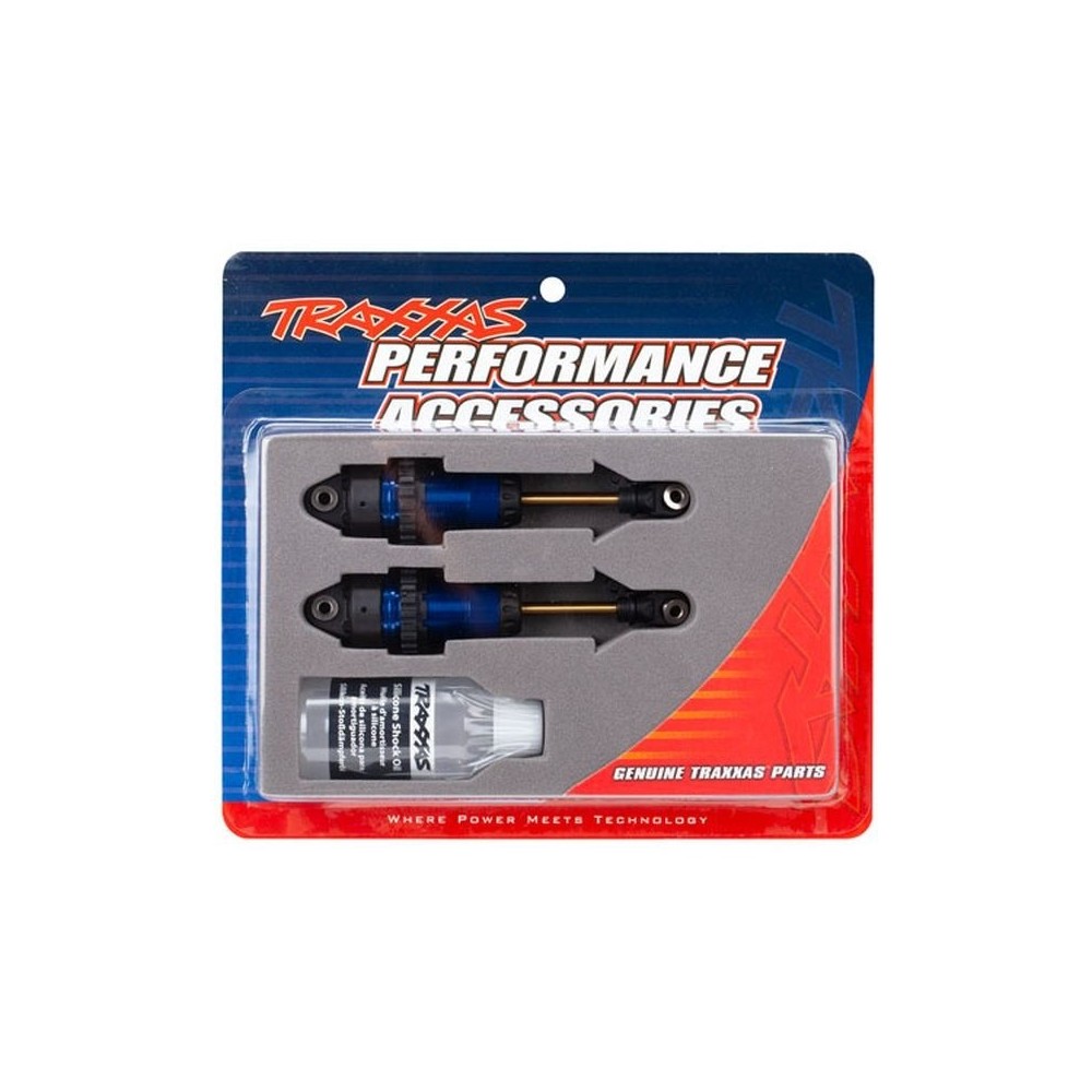 Amortiguadores GTR largo azul anodizado PTFE Traxxas TRX7461 Amortiguadores GTR largo azul anodizado PTFE Traxxas TRX7461