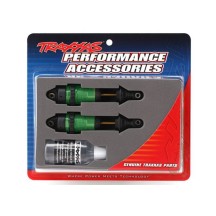 Amortiguadores GTR largo verde anodizado PTFE Traxxas TRX7461G