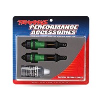 Amortiguadores GTR largo verde anodizado PTFE Traxxas TRX7461G