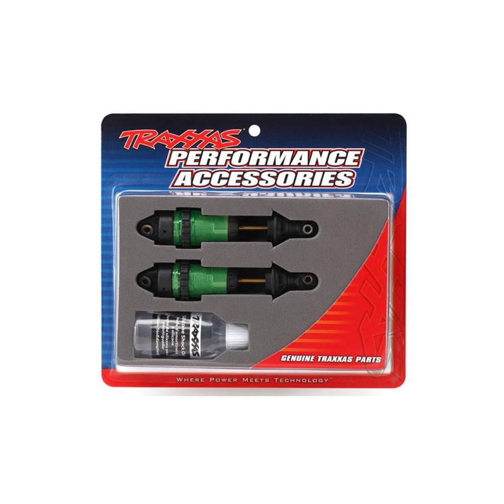 Amortiguadores GTR largo verde anodizado PTFE Traxxas TRX7461G Amortiguadores GTR largo verde anodizado PTFE Traxxas TRX7461G