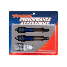 Amortiguadores GTR XX-largo azul anodizado PTFE Traxxas TRX7462