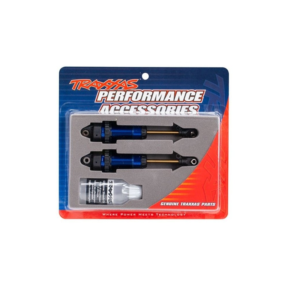 Amortiguadores GTR XX-largo azul anodizado PTFE Traxxas TRX7462 Amortiguadores GTR XX-largo azul anodizado PTFE Traxxas TRX7462
