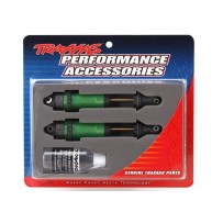 Amortiguadores GTR XX-largo verde anodizado PTFE Traxxas TRX7462G