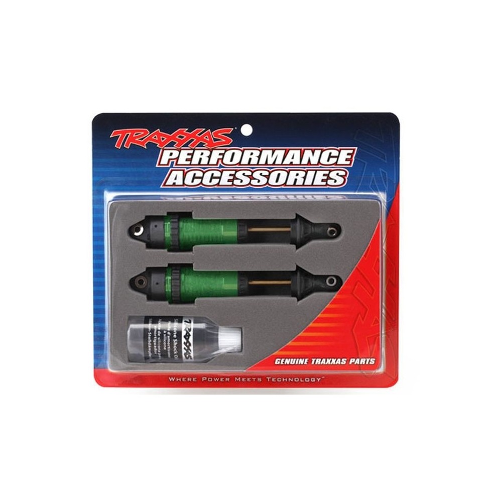 Amortiguadores GTR XX-largo verde anodizado PTFE Traxxas TRX7462G Amortiguadores GTR XX-largo verde anodizado PTFE Traxxas TRX7462G