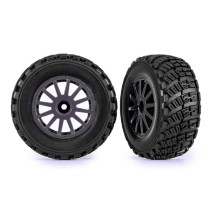 Ruedas Traxxas gris grava montadas TRX7473-GRAY