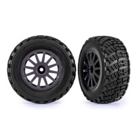 Ruedas Traxxas gris grava montadas TRX7473-GRAY