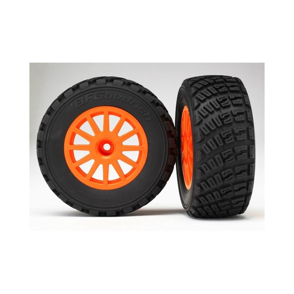 Traxxas Tires and Wheels Assembled Glued 1-10 Rally VXL - Orange TRX7473A Traxxas Tires and Wheels Assembled Glued 1-10 Rally VXL - Orange TRX7473A