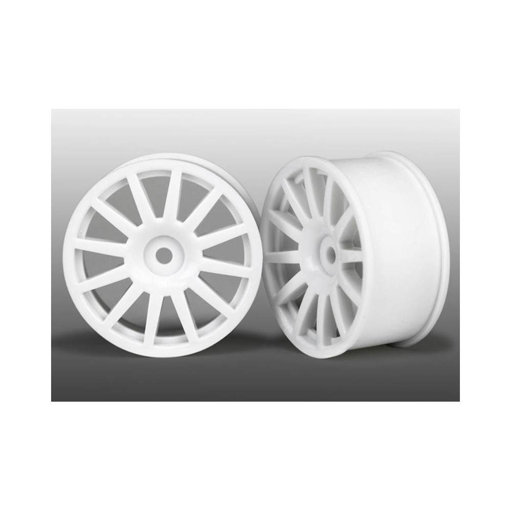 Llantas 12 radios blancas LaTrax Traxxas TRX7571