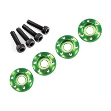 Tuerca arandela rueda aluminio verde Traxxas TRX7668G