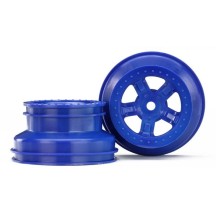 Llantas SCT azul beadlock estilo dual profile Traxxas TRX7673