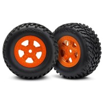 Traxxas Tires and wheels glued (orange wheels sct off-road ) TRX7674A