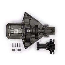 Soporte trasero Traxxas: bulkhead superior e inferior con arandelas de motor (acero) 4x18mm – TRX7727A