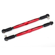 Varillas de convergencia X-Maxx tubos de aluminio anodizado rojo 7075-T6 más resistentes Traxxas TRX7748R