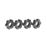 Traxxas Wheel hubs hex aluminum (gray-anodized) (4) TRX7756-GRAY