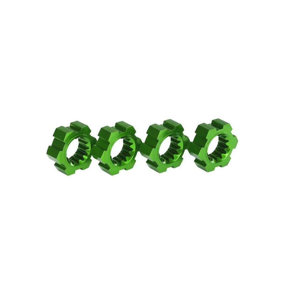 Traxxas Wheel hubs hex aluminum (green-anodized) (4) TRX7756G Traxxas Wheel hubs hex aluminum (green-anodized) (4) TRX7756G