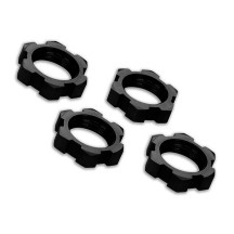 Tuercas de rueda estriadas 17mm negro anodizado Traxxas TRX7758A