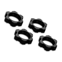 Traxxas Wheel nuts splined 17mm serrated (black-anodized) (4) TRX7758A