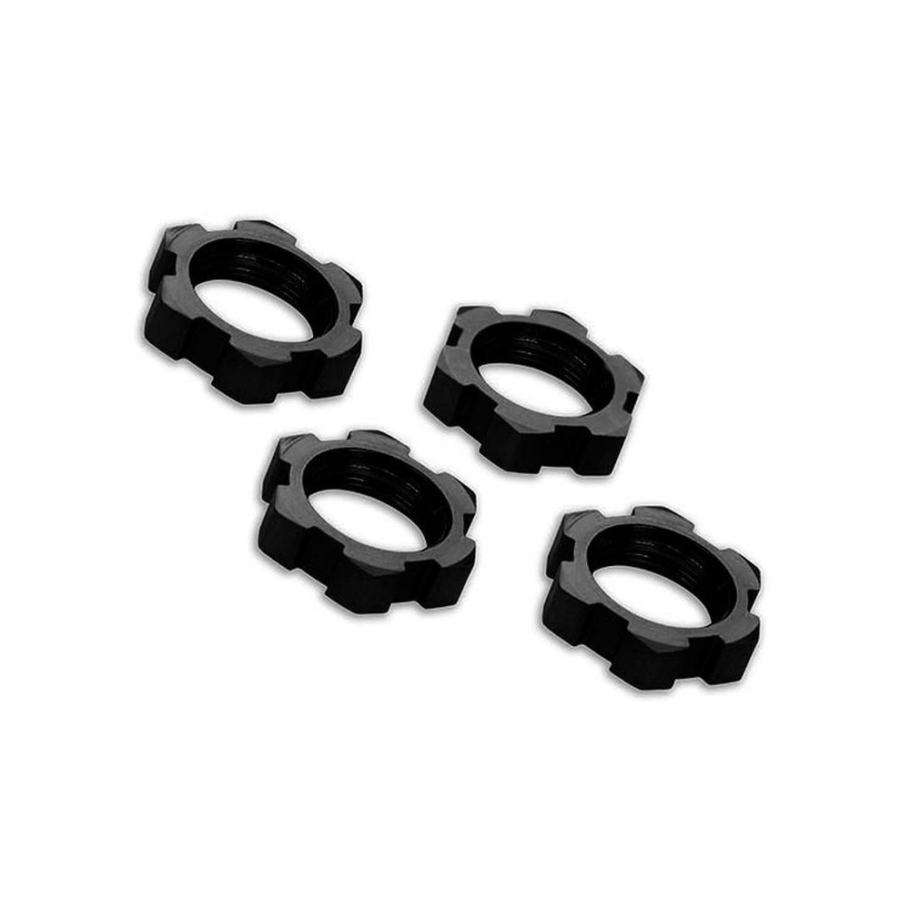 Tuercas de rueda estriadas 17mm negro anodizado Traxxas TRX7758A