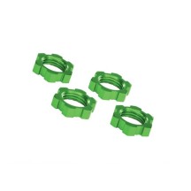 Tuercas de rueda estriadas 17mm verde anodizado Traxxas TRX7758G