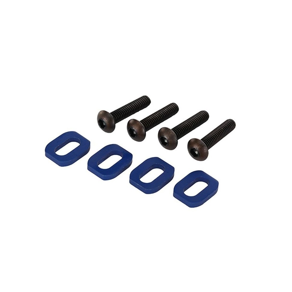 Traxxas Washers motor mount aluminum (blue-anodized) (4) TRX7759 Traxxas Washers motor mount aluminum (blue-anodized) (4) TRX7759