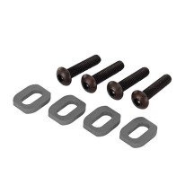 Arandelas soporte motor aluminio 4x18mm gris TRX7759-GRAY