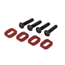 Tuercas rueda estriadas 17mm rojo Traxxas TRX7759R