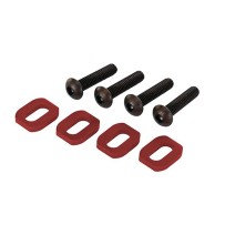 Traxxas Wheel nuts splined 17mm serrated (red-anodized) (4) TRX7759R