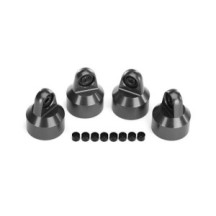 Traxxas Shock caps aluminum (gray-anodized) gtx shocks (4) spacers (8) TRX7764-GRAY