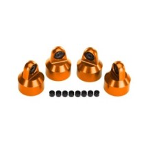 Traxxas Shock caps aluminum (orange-anodized) gtx shocks (4) spacers (8) TRX7764-ORNG