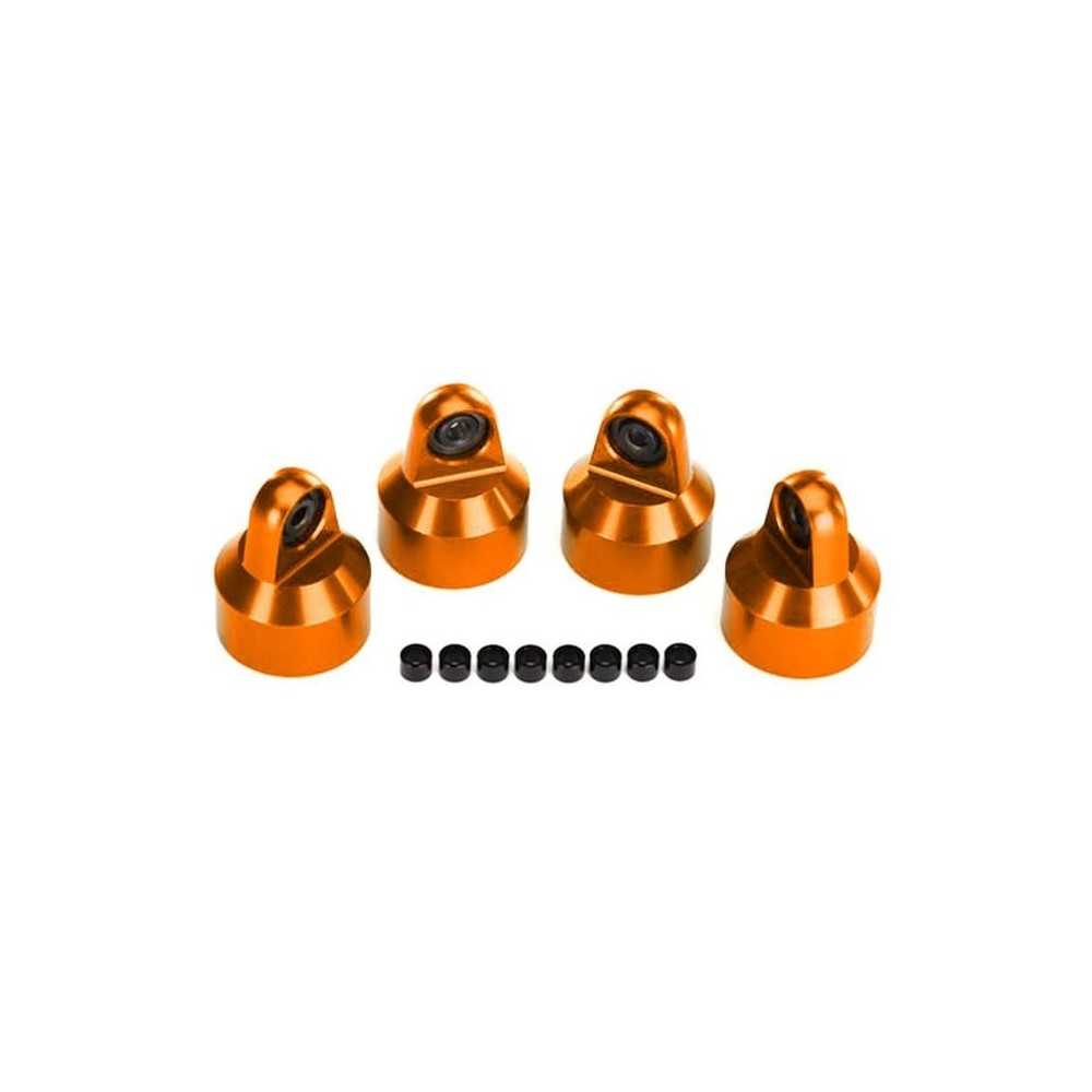 Traxxas Shock caps aluminum (orange-anodized) gtx shocks (4) spacers (8) TRX7764-ORNG Traxxas Shock caps aluminum (orange-anodized) gtx shocks (4) spacers (8) TRX7764-ORNG