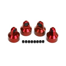 Tapas amortiguador aluminio rojo muelles Traxxas TRX7764R