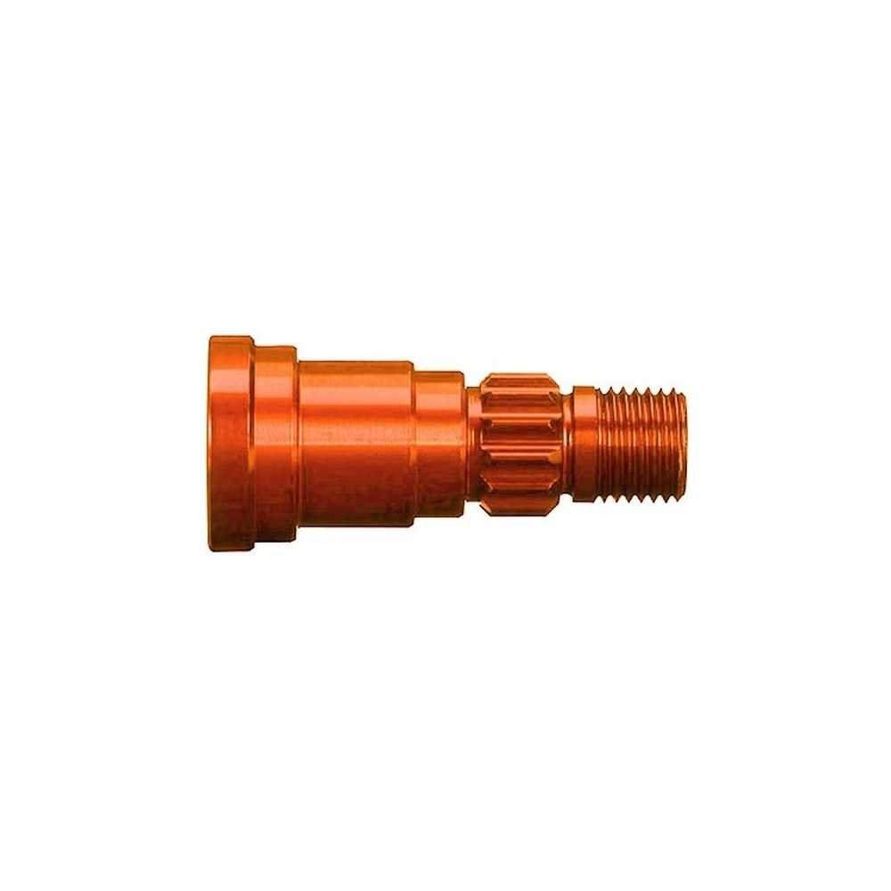 Traxxas Stub axle aluminum (orange-anodized) (1) TRX7768T