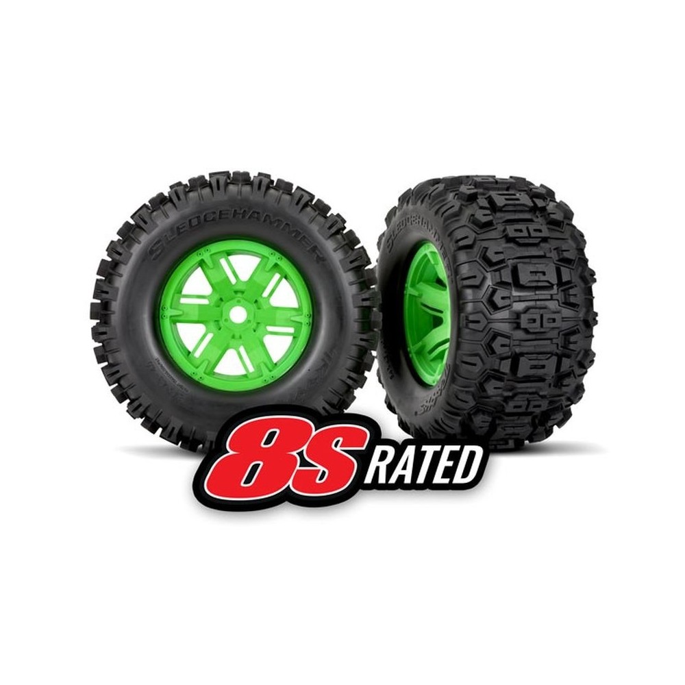 Ruedas X-Maxx verdes Sledgehammer Traxxas TRX7774G Ruedas X-Maxx verdes Sledgehammer Traxxas TRX7774G
