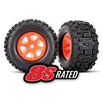 Ruedas X-Maxx naranjas Sledgehammer Traxxas TRX7774T