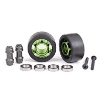 Wheelie bar aluminio anodizado verde 6061-T6 Traxxas TRX7775G