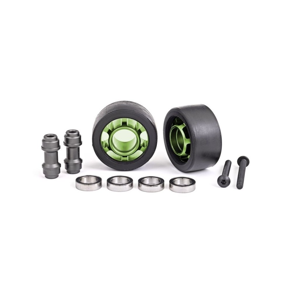 Wheelie bar aluminio verde Traxxas TRX7775G
