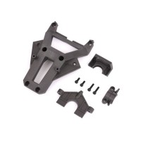 Soporte servo, tapa mamparo y refuerzos chasis Traxxas XRT TRX7820