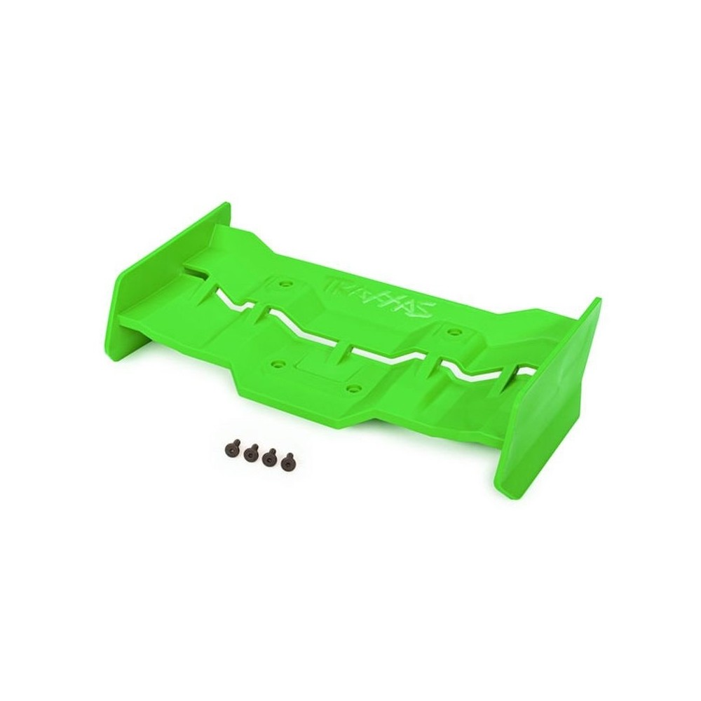 Traxxas green Wing and screws (4) TRX7821G